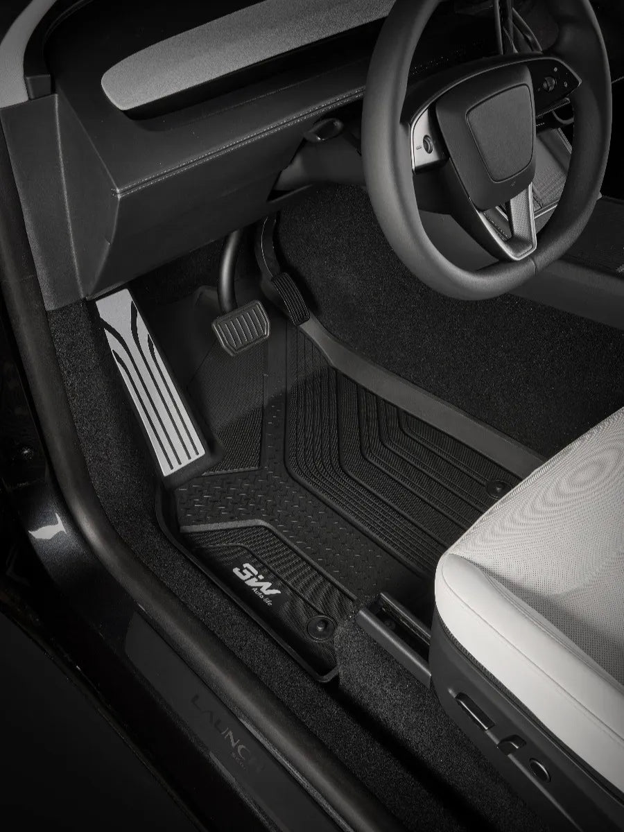 3w Tesla Model Y Juniper TPE Floor Mats Cargo Liner Full Set All Weather Protection Environmentally Friendly
