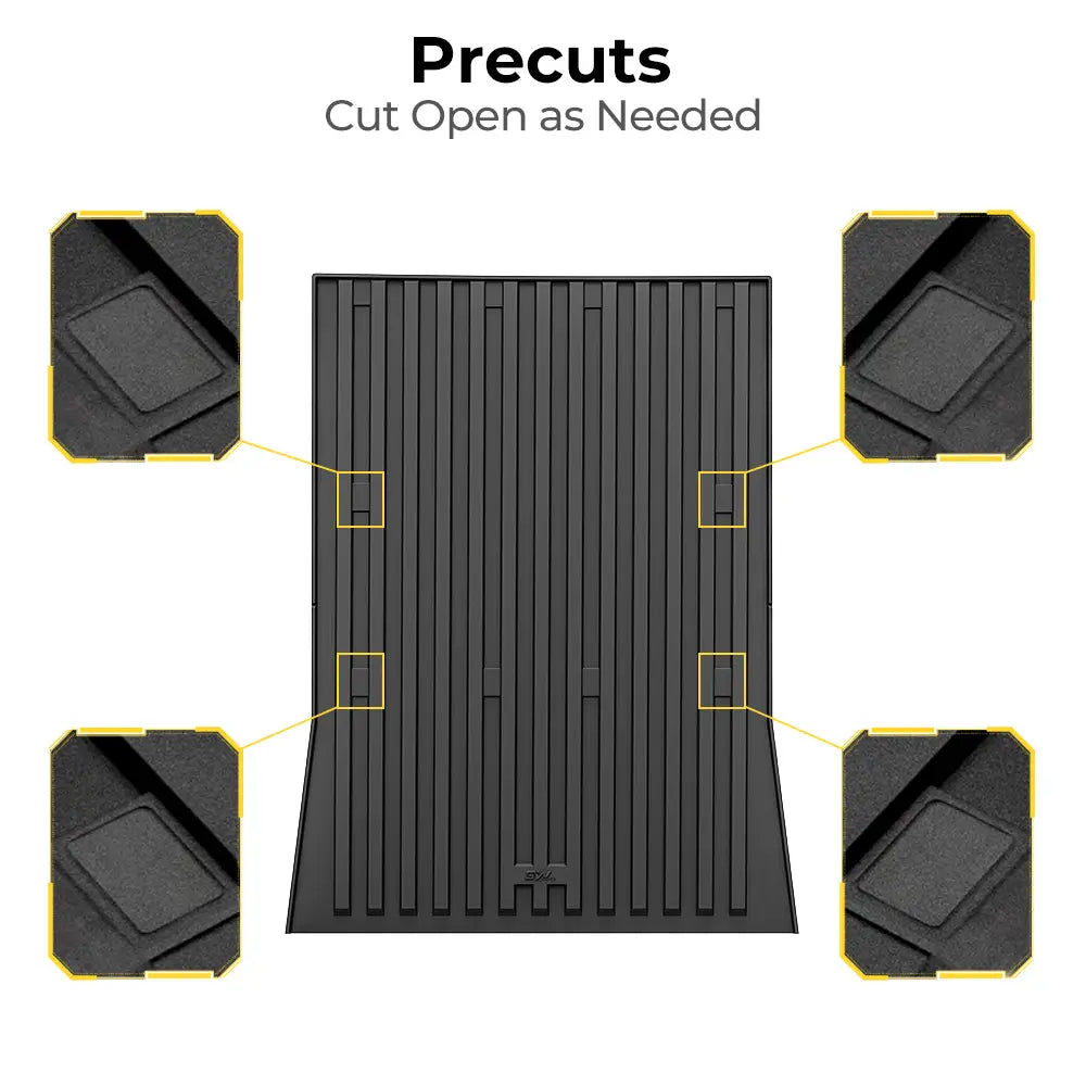 3W Tesla Cybertruck 2023 2024 Custom Floor Mats / Trunk Mats / Bed Mat Thorex™ All-Weather Protection - 3Wliners