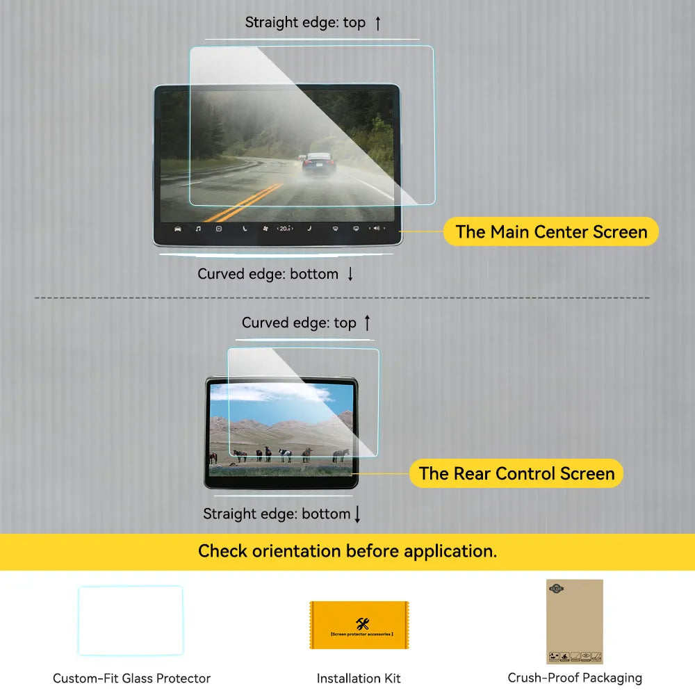 3W Tempered Glass Screen Protector For Tesla Model 3 Highland 2024-2025/ Y Juniper 2025-2026 Car Accessories