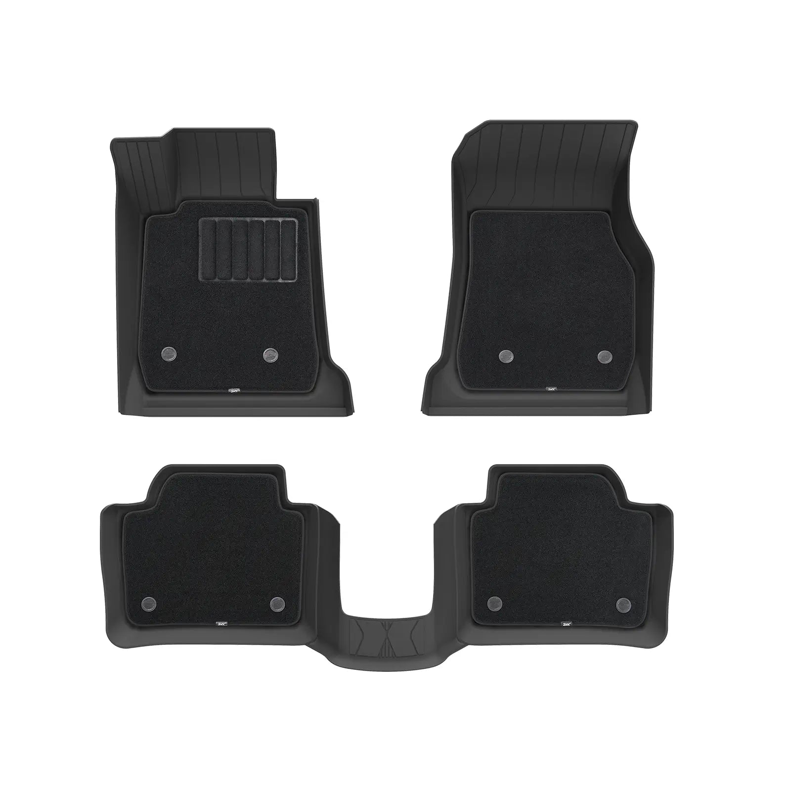 3W BMW F30 3 Series 320i 328d 328i 330e 330i 335i 340i RWD & Sedan 2013-2018 Custom Floor Mats Thorex™ All-Weather Protection (NOT for 335is & GT & X-Drive) - 3Wliners