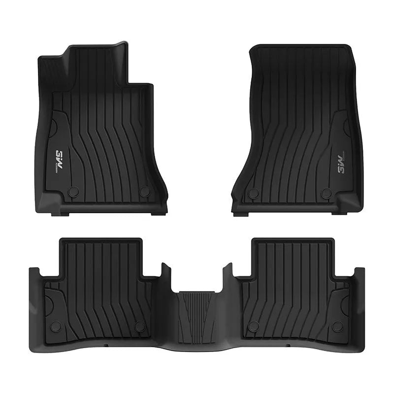 3W Mercedes-Benz C-Class 2022-2024 (for Sedan Only, Not Fit Convertible) Custom Floor Mats / Trunk Mat TPE Material & All-Weather Protection Vehicles & Parts 3Wliners 2022-2024 C-Class 2022-2024 1st&2nd Row Mats