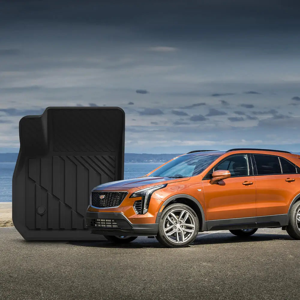 3W Cadillac XT4 2019-2025 Custom Floor Mats TPE Material & All-Weather Protection Vehicles & Parts 3Wliners