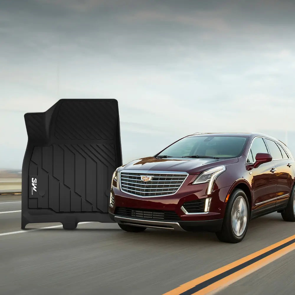 3W Cadillac XT5 2016-2025 Custom Floor Mats TPE Material & All-Weather Protection Vehicles & Parts 3Wliners
