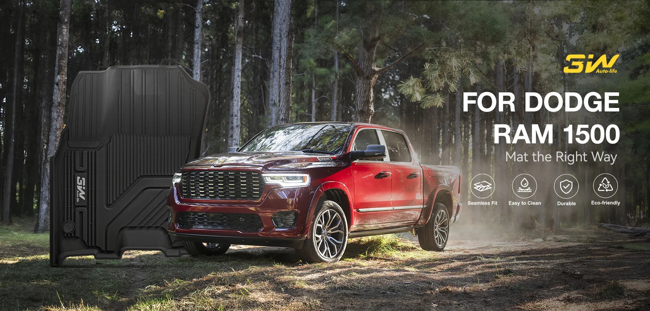 3W Subaru Forester 2025 Custom TPE Floor Mats All-Weather Protection