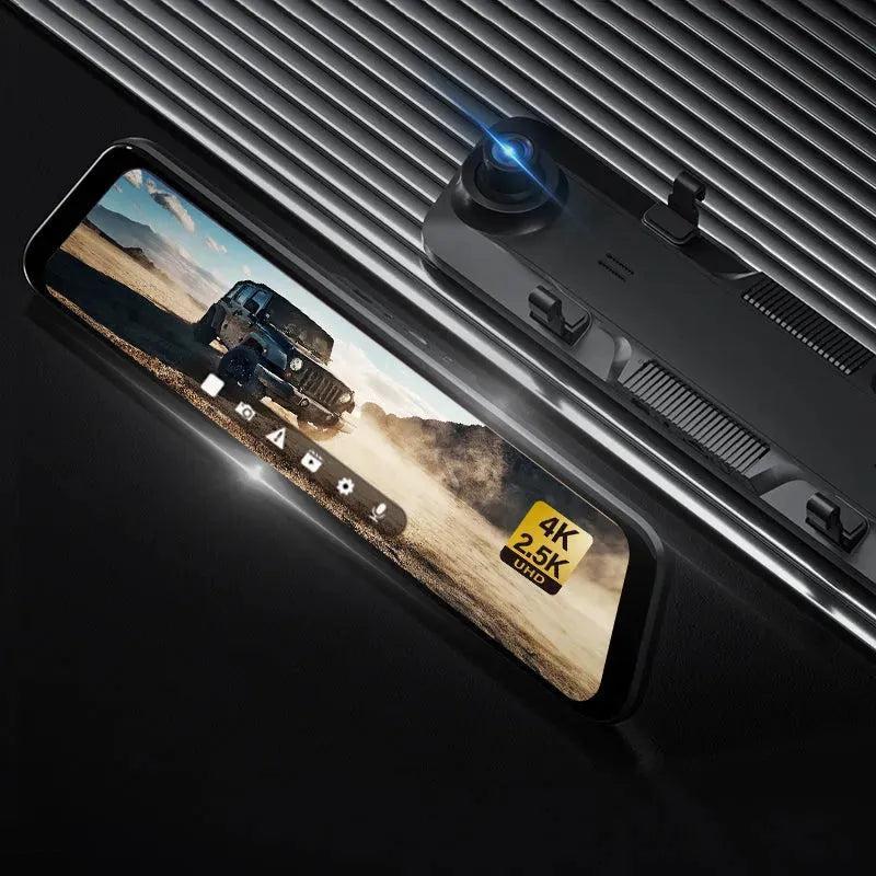 WOLFBOX G900 4K+2.5K Touch Screen Parking Monitoring Dash Cam Smart Mirror camera WOLFBOX