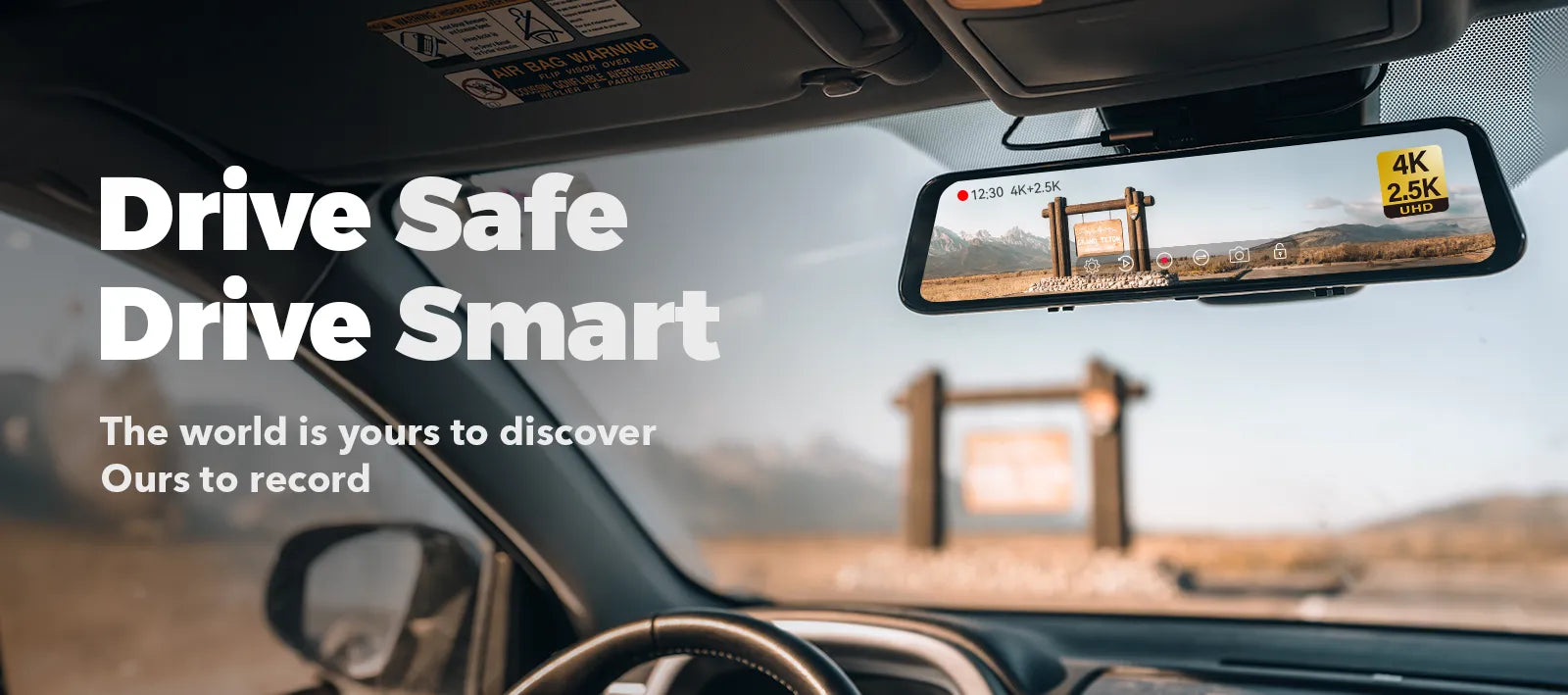 WOLFBOX G900 4K+2.5K Touch Screen Parking Monitoring Dash Cam Smart Mirror
Active