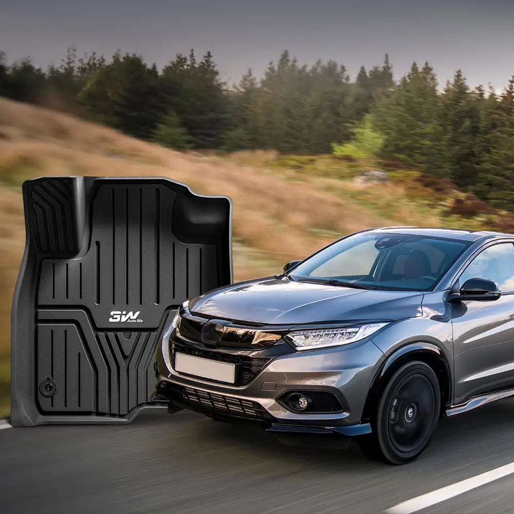 3W Honda HR-V 2023-2025 (Include Hybrid) Floor Mats / Trunk Mat Custom Mat TPE Material & All-Weather Protection Vehicles & Parts 3Wliners