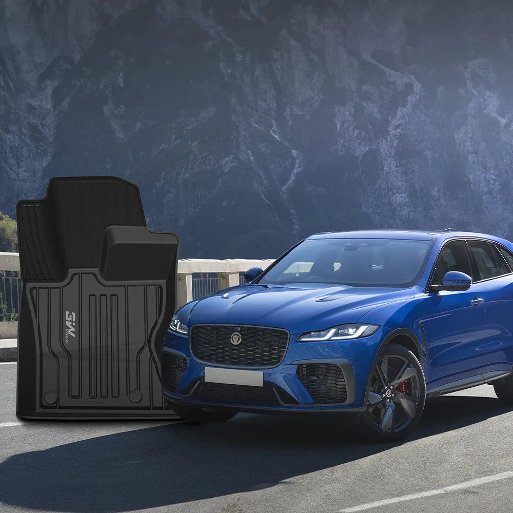 3W Jaguar F-pace 2017-2025 Custom Floor Mats TPE Material & All-Weather Protection Vehicles & Parts 3Wliners