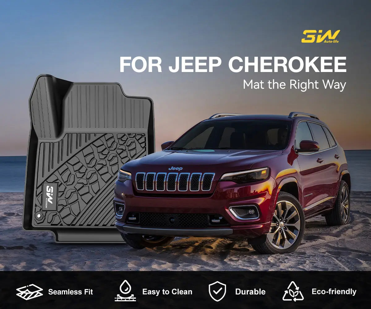 Jeep Cherokee 2015-2023 Custom Floor Mats / Trunk Mat Thorex™ All-Weather Protection