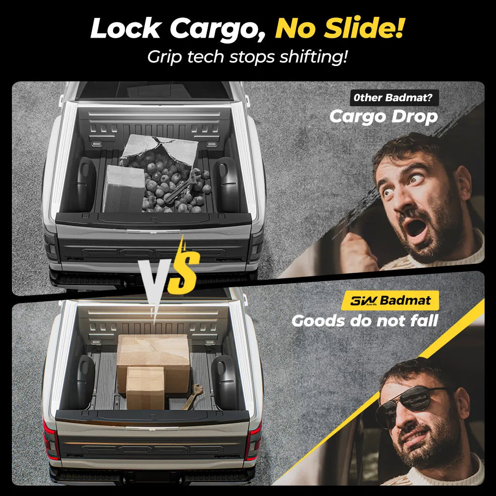 3W Jeep Gladiator 2020-2024 JT Custom Floor Mats TPE Material & All-Weather Protection Vehicles & Parts 3Wliners 2020-2024 Gladiator 2020-2024 Bed Mat