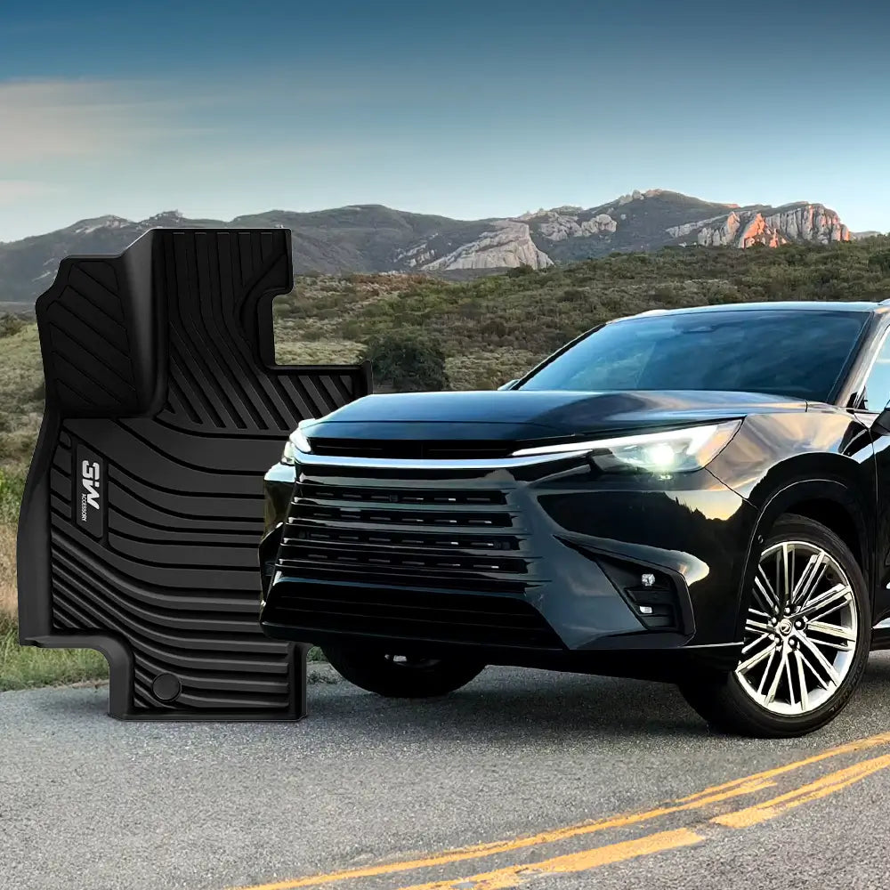 3W Custom Floor Mats Fit 2024 Lexus TX 7 Seat TPE Material & All-Weather Protection (with Trunk Subwoofer Only) Vehicles & Parts 3Wliners