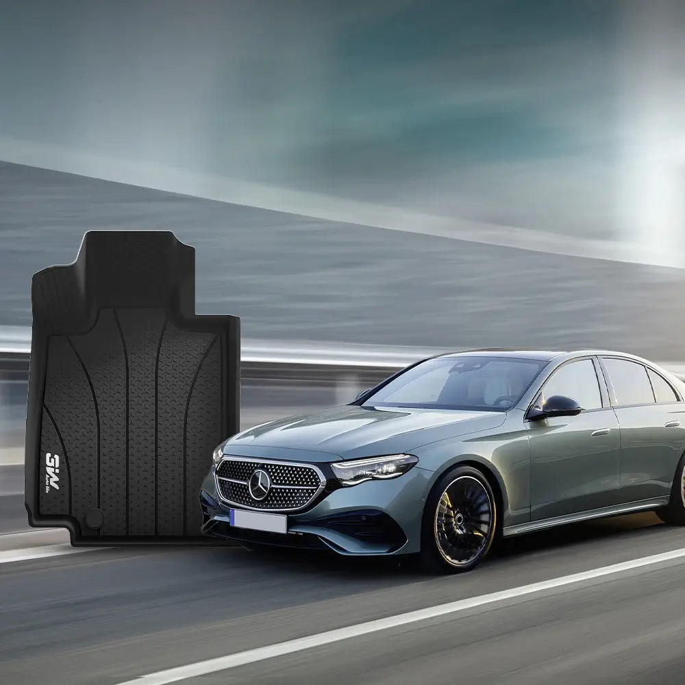 3W Floor Mats Fit Benz E-Class 2024-2025 E300 E320 E400 E350 E63 E550 (Sedan Only) Custom Floor Liners TPE Material & All-Weather Protection Vehicles & Parts 3Wliners