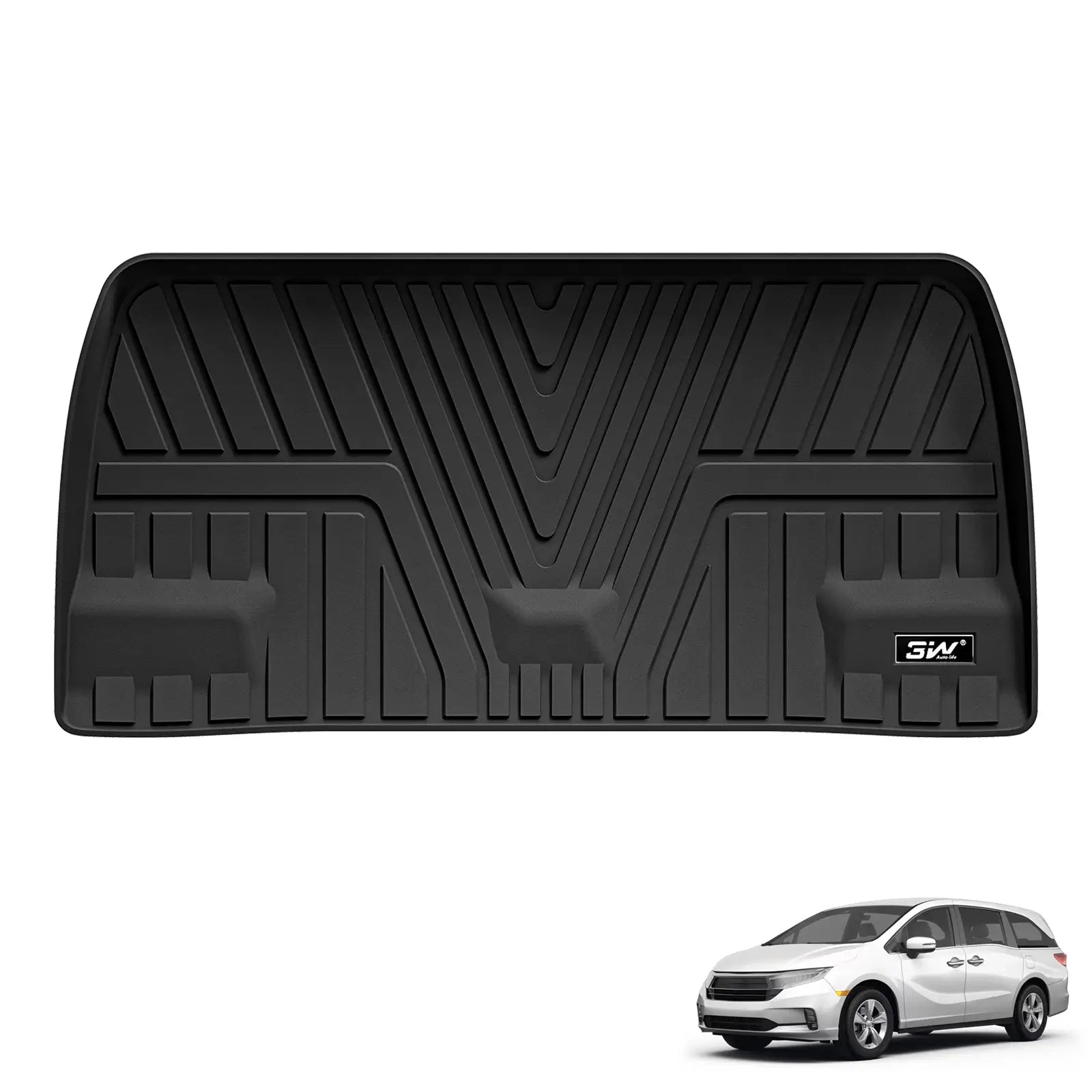 3W Honda Odyssey 2018-2025 Custom Floor Mats / Trunk Mat TPE Material & All-Weather Protection Vehicles & Parts 3Wliners