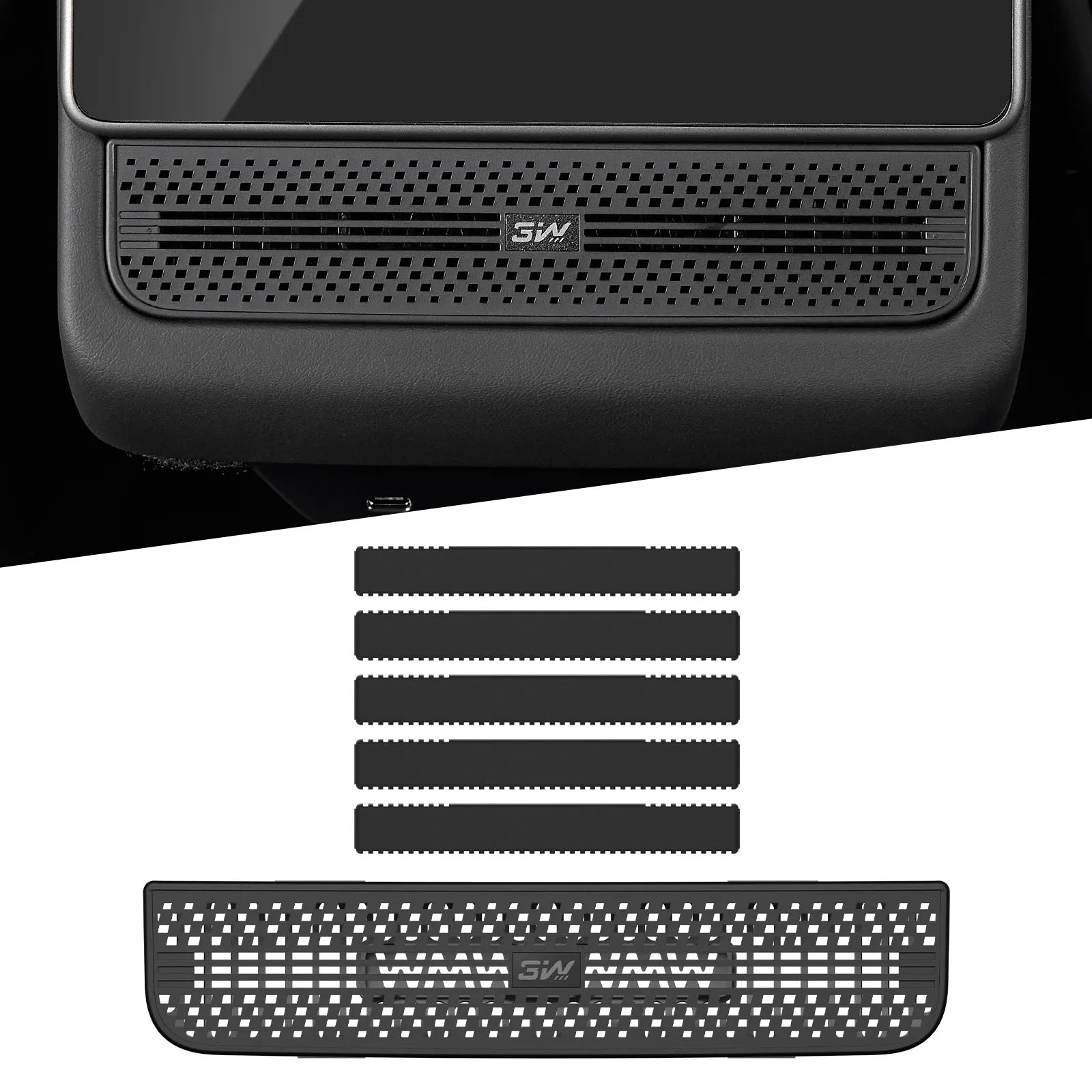 Rear Car Air Vent Freshener For Tesla Model 3 Highland 2024-2025/ Y Juniper 2025-2026 Damage-Free Installation, OEM-Matched Fit, Long-Lasting Fragrance
