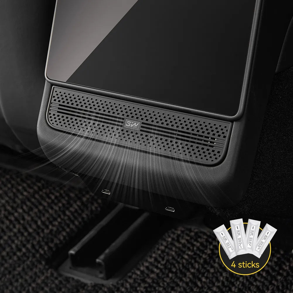 Rear Car Air Vent Freshener For Tesla Model 3 Highland 2024-2025/ Y Juniper 2025-2026 Damage-Free Installation, OEM-Matched Fit, Long-Lasting Fragrance