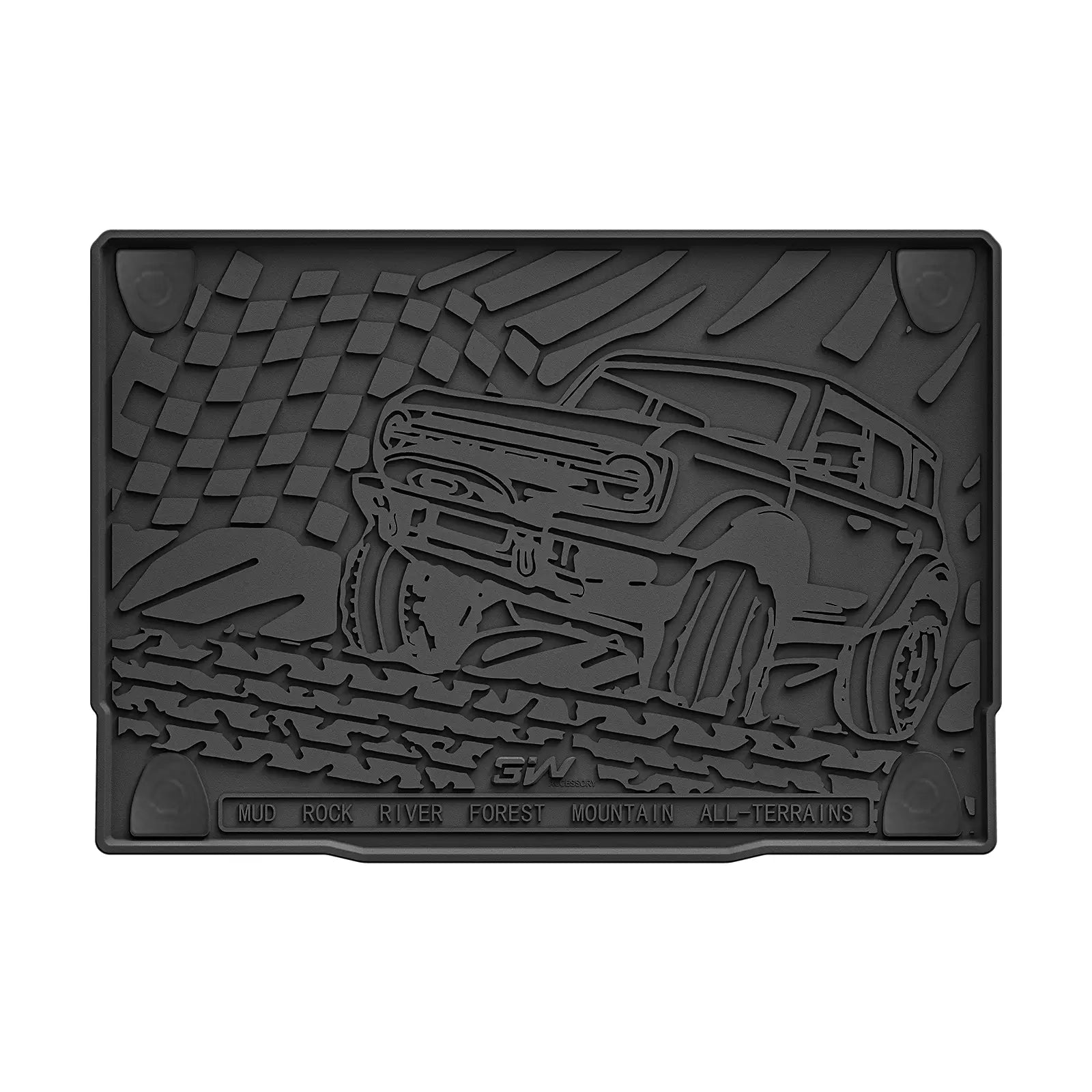 3W Ford Bronco 4-Door 2021-2025 Floor Mats / Trunk Mat Thorex™ All-Weather Protection - 3Wliners