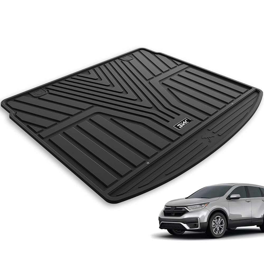 3W Honda CR-V 2017-2022 Floor Mats (Include Hybrid) / Trunk Mat (Non Hybrid) CRV Custom Mat TPE Material & All-Weather Protection Vehicles & Parts 3Wliners 2017-2022 CR-V 2017-2022 Trunk Mat