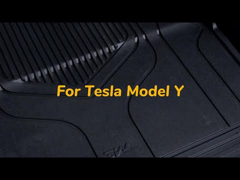 3W Tesla Model Y 2020-2024 Custom Floor Mats / Trunk Mats TPE Material & All-Weather Protection 5-Seater Vehicles & Parts 3Wliners