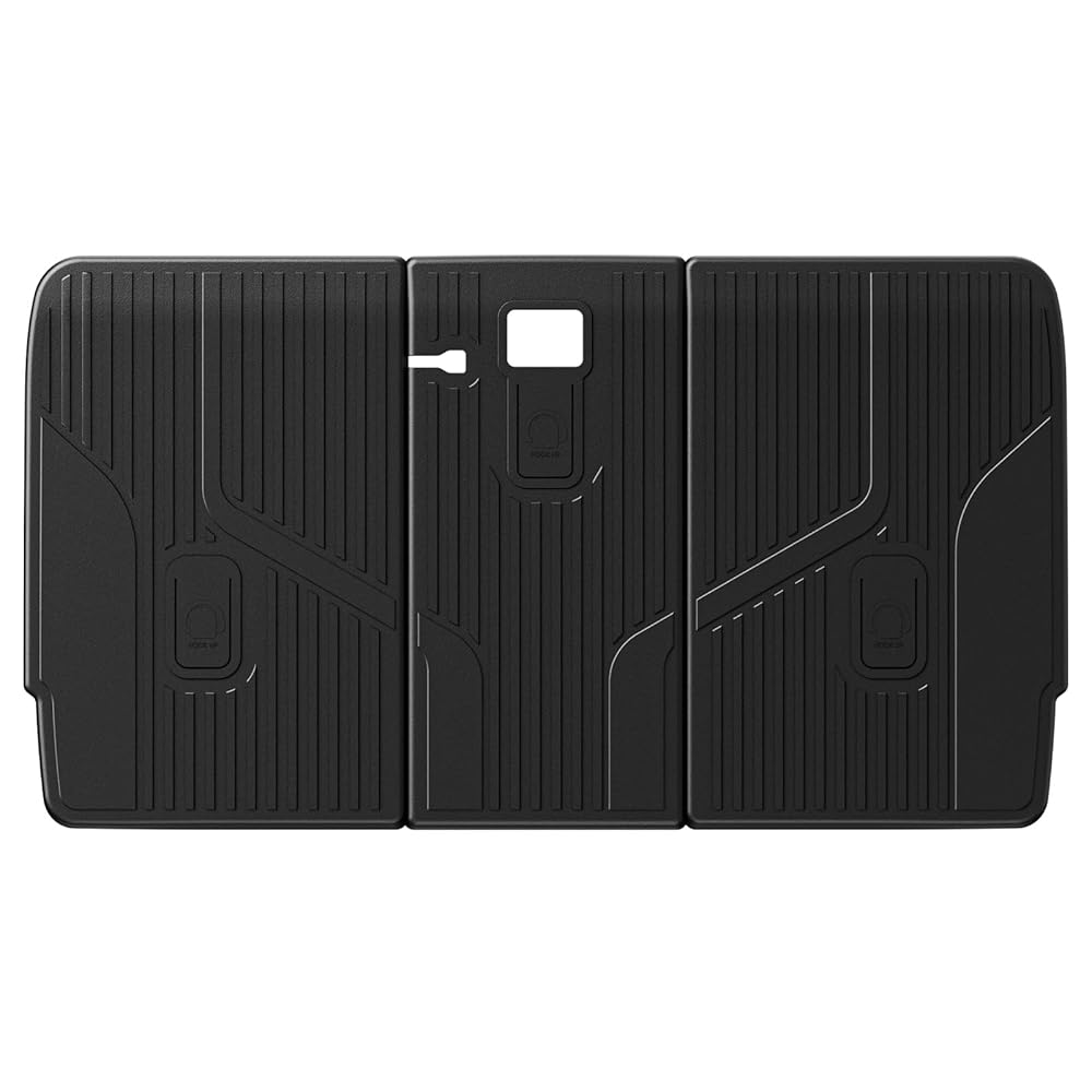 3W Tesla Model Y 2020-2024 Custom Floor Mats / Trunk Mats TPE Material & All-Weather Protection 5-Seater Vehicles & Parts 3Wliners 2020-2024 Model Y 2020-2024 Back Seat Cover