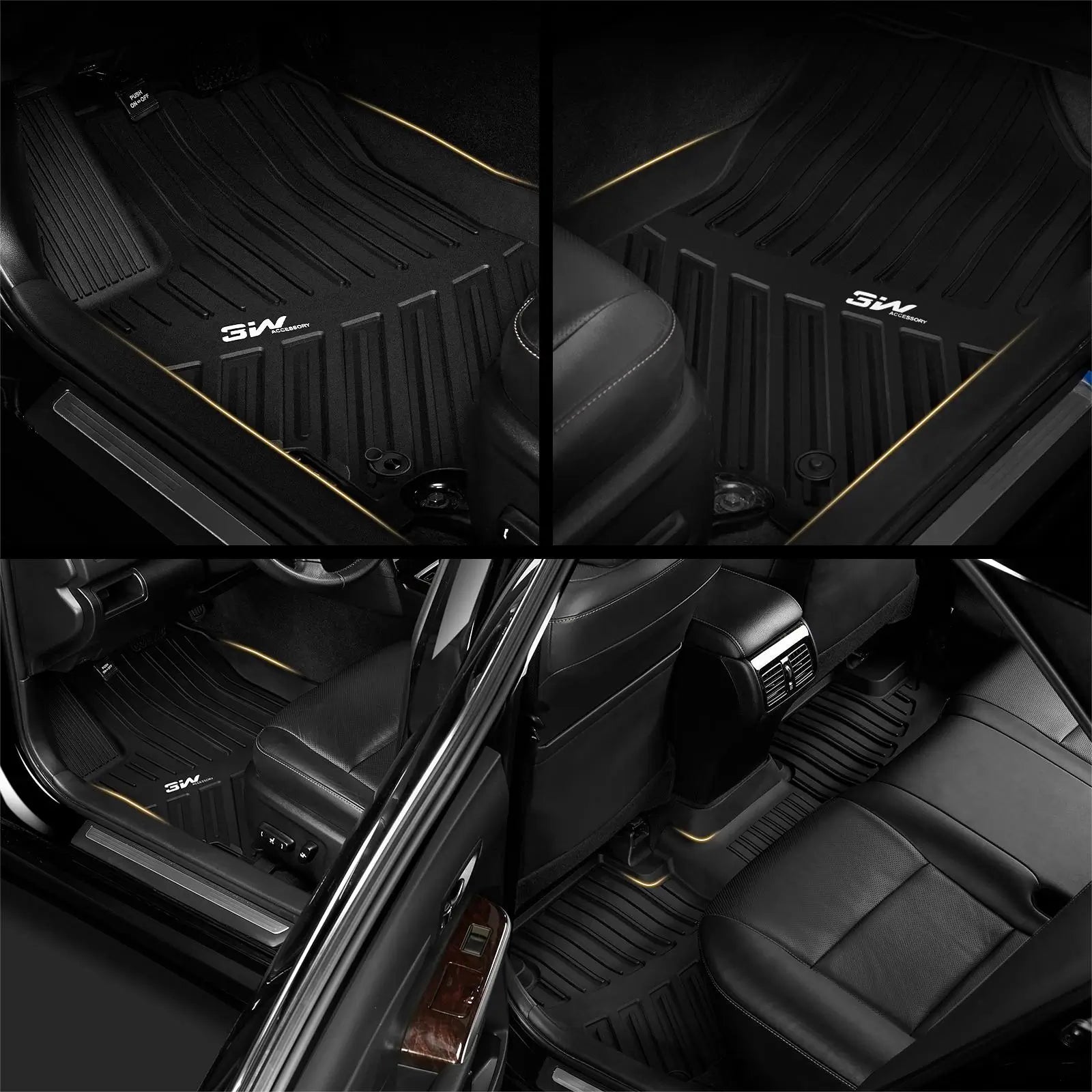 3W Toyota Camry 2025 Floor Mats / Cargo Liner (Include Hybrid) TPE Material & All-Weather Protection Vehicles & Parts 3Wliners