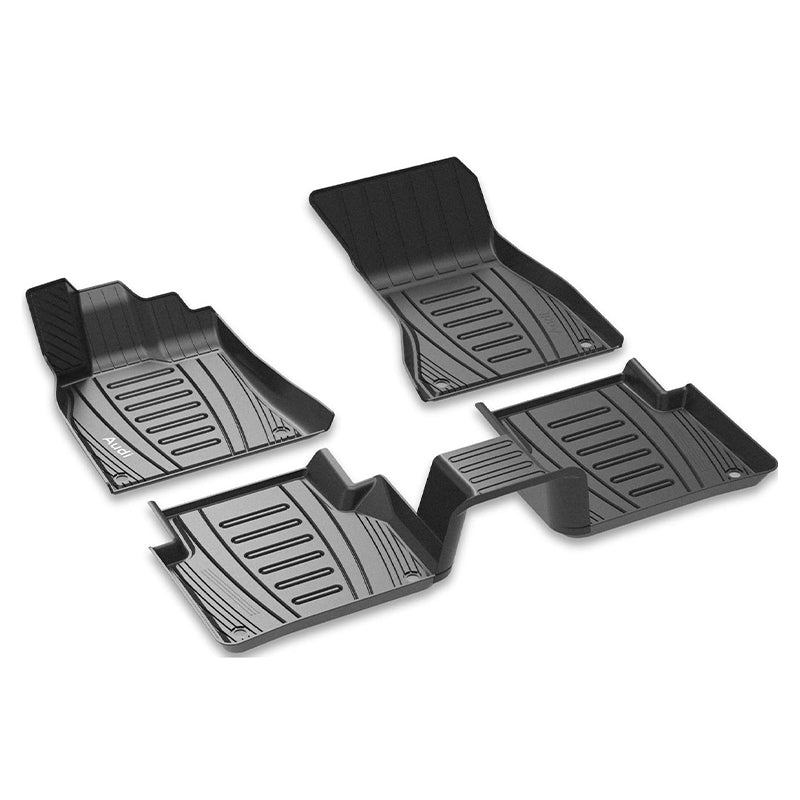3W Audi Q7 2017-2024 Custom Floor Mats TPE Material & All-Weather Protection Vehicles & Parts 3Wliners 2017-2023 Q7 2017-2023 1st&2nd Row Mats