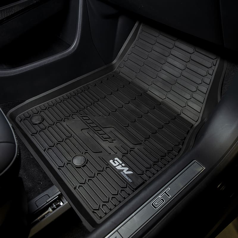 3W Ford Mustang Mach-E 2021-2024 Custom Floor Mats / Trunk Mat TPE Material & All-Weather Protection Vehicles & Parts 3Wliners   
