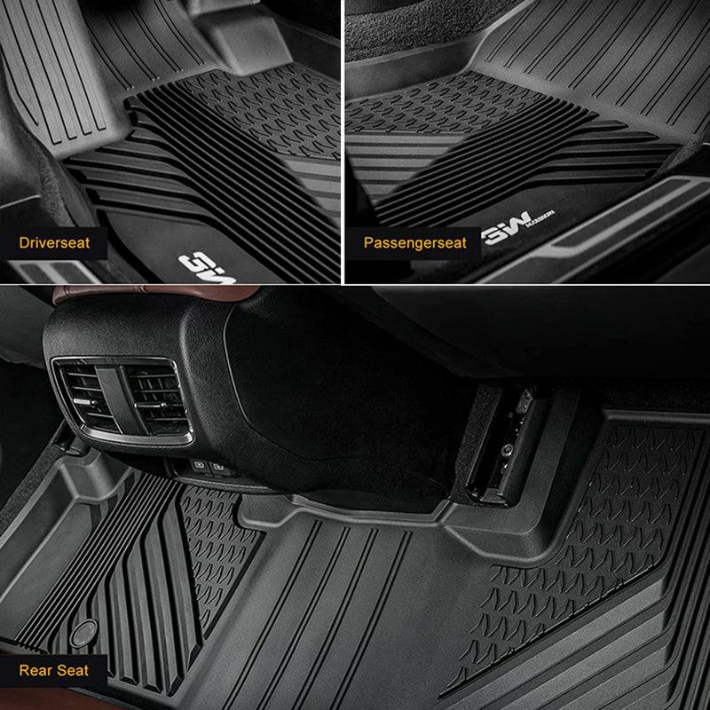 3W Acura RDX 2019-2025 Custom Floor Mats TPE Material & All-Weather Protection Vehicles & Parts 3Wliners