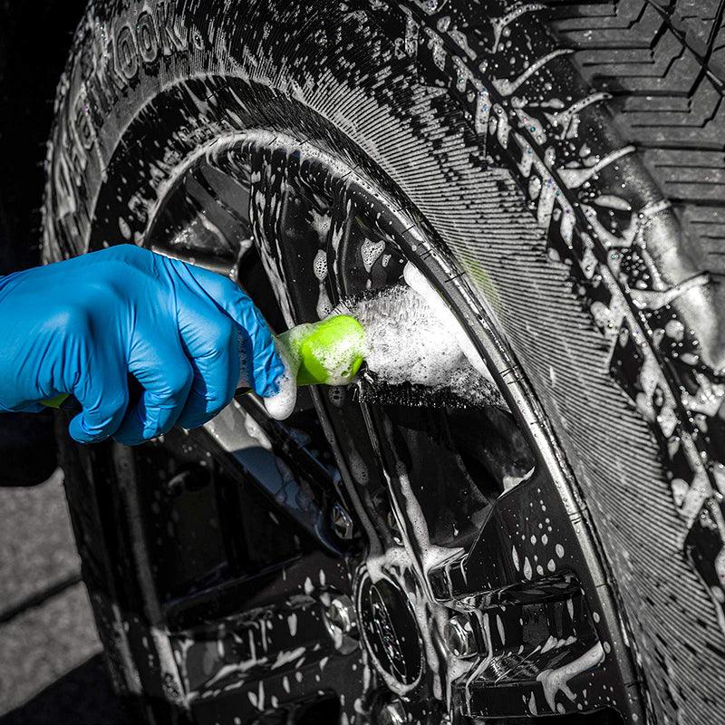 3W Car Wash Brush & Tire Rim Brush Set Kit Car Care Tire Rim Cleaner Bristles Vehicles & Parts 3Wliners