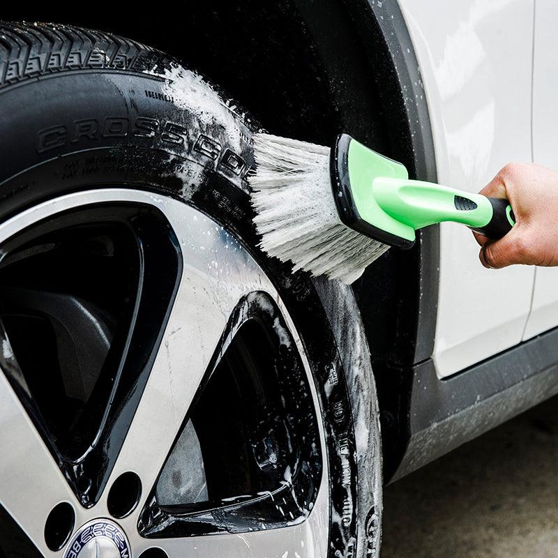 3W Car Wash Brush & Tire Rim Brush Set Kit Car Care Tire Rim Cleaner Bristles Vehicles & Parts 3Wliners