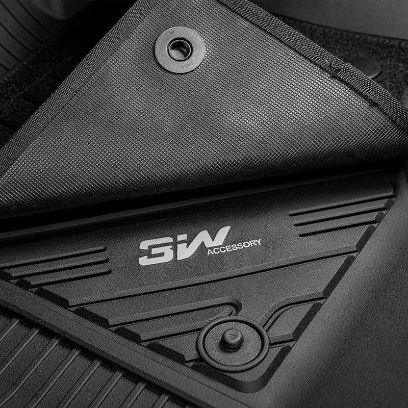 3W Custom Floor Mats Ford F250 F350 F450 F550 2017-2024 Super Duty CrewCab with Under Seat Storage F150 2015-2024 Vehicles & Parts 3W