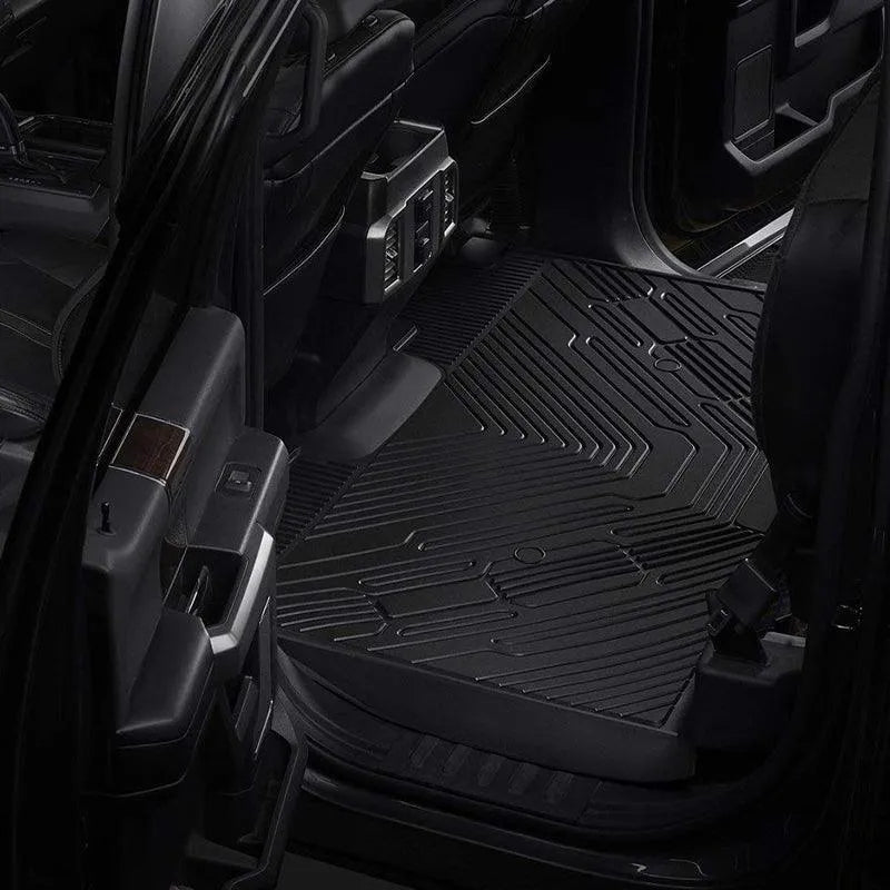 3W Custom Floor Mats Ford F250 F350 F450 F550 2017-2024 Super Duty CrewCab with Under Seat Storage F150 2015-2024 Vehicles & Parts 3W