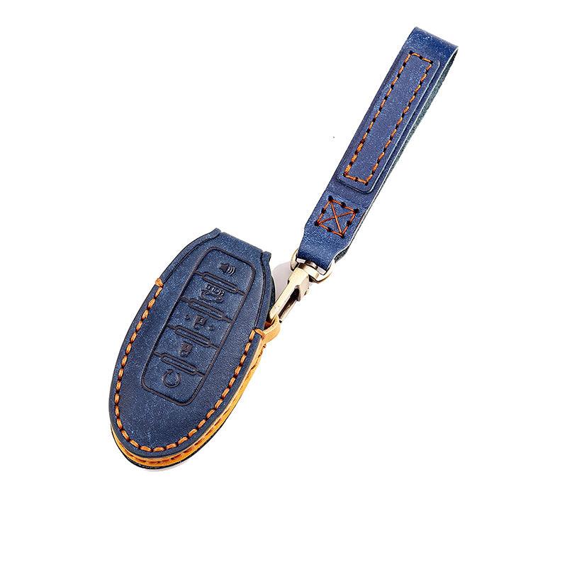 3W Key Fob Cover Case for Nissan 4 Button 5 Button 3Wliners Blue Nissan KC 5 Buttons