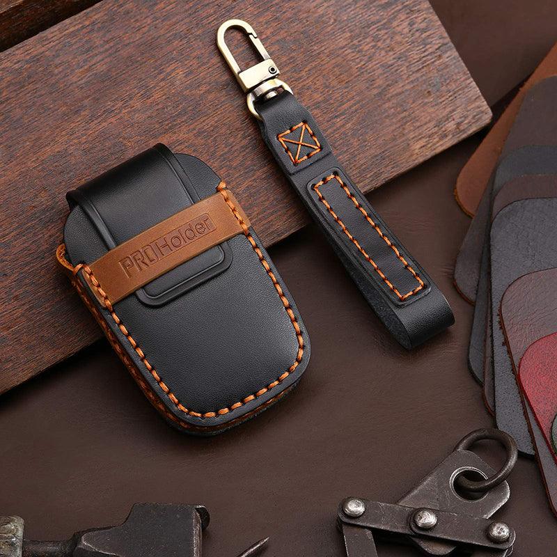3W Toyota Sienna 2021-2024 4th Key Fob Cover Case Genuine Leather with Keychain Vehicles & Parts 3Wliners