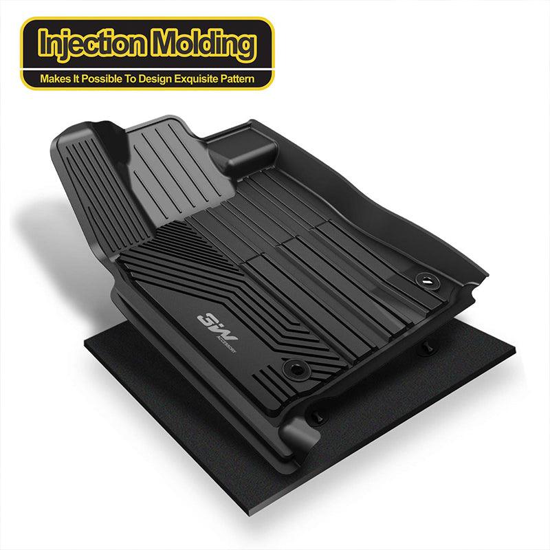 3W Toyota Tundra 2014-2021 (Only for CrewMax Cab) Custom Floor Mats TPE Material & All-Weather Protection Vehicles & Parts 3Wliners