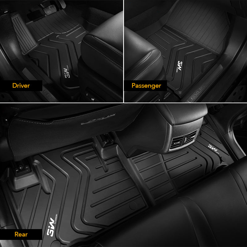 3W Lexus NX 2015-2023 (NX200t/NX300/NX300h) Custom Floor Mats TPE Material & All-Weather Protection Vehicles & Parts 3Wliners   