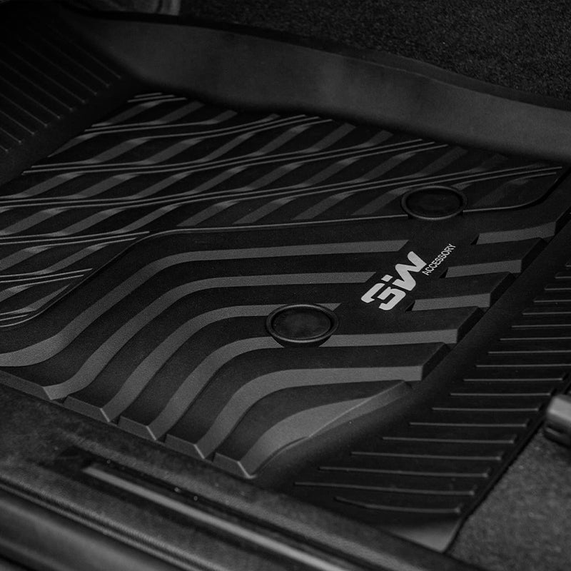 3W Chevy / Chevrolet Colorado Crew Cab / GMC Canyon Crew Cab 2015-2022 Custom Floor Mats TPE Material & All-Weather Protection Vehicles & Parts 3Wliners   