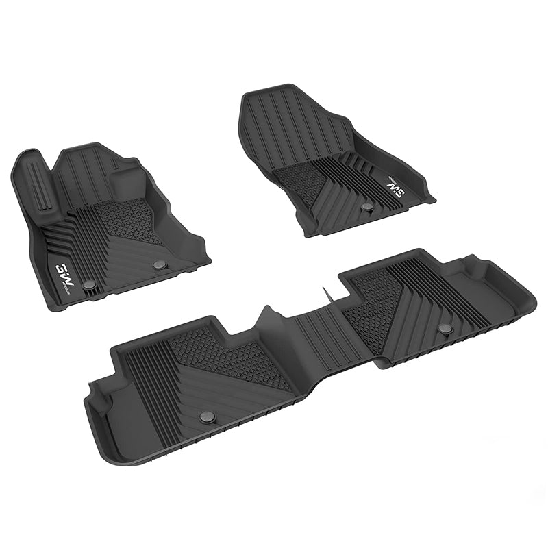 3W Floor Mats Compatible for Benz GLE 2020-2024,TPE India