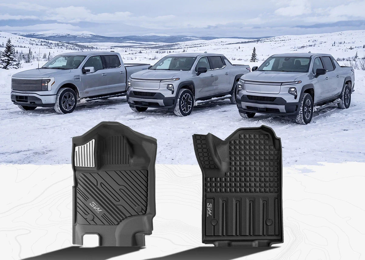 Floor Mats for the F-150 Lightning, Silverado EV, and GMC Sierra EV: EV Pickup Protection