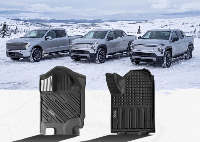 Floor Mats for the F-150 Lightning, Silverado EV, and GMC Sierra EV: EV Pickup Protection