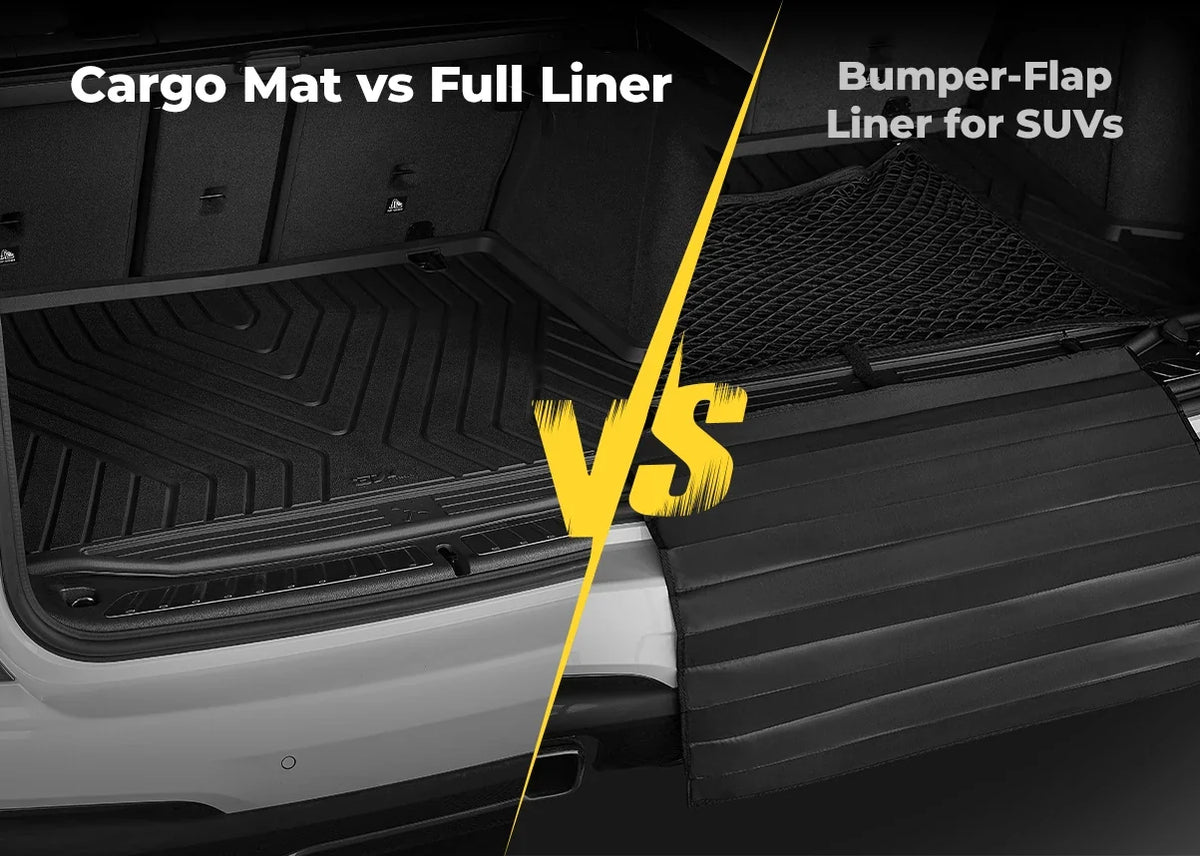 Cargo Mat vs Full Liner vs Bumper-Flap Liner