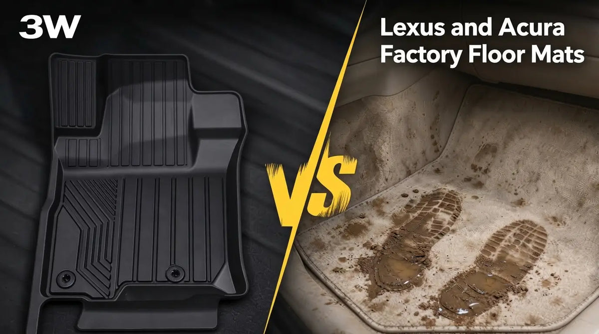 3W vs. Lexus and Acura Factory Floor Mats: Where Luxury OEM Sets Fall Short