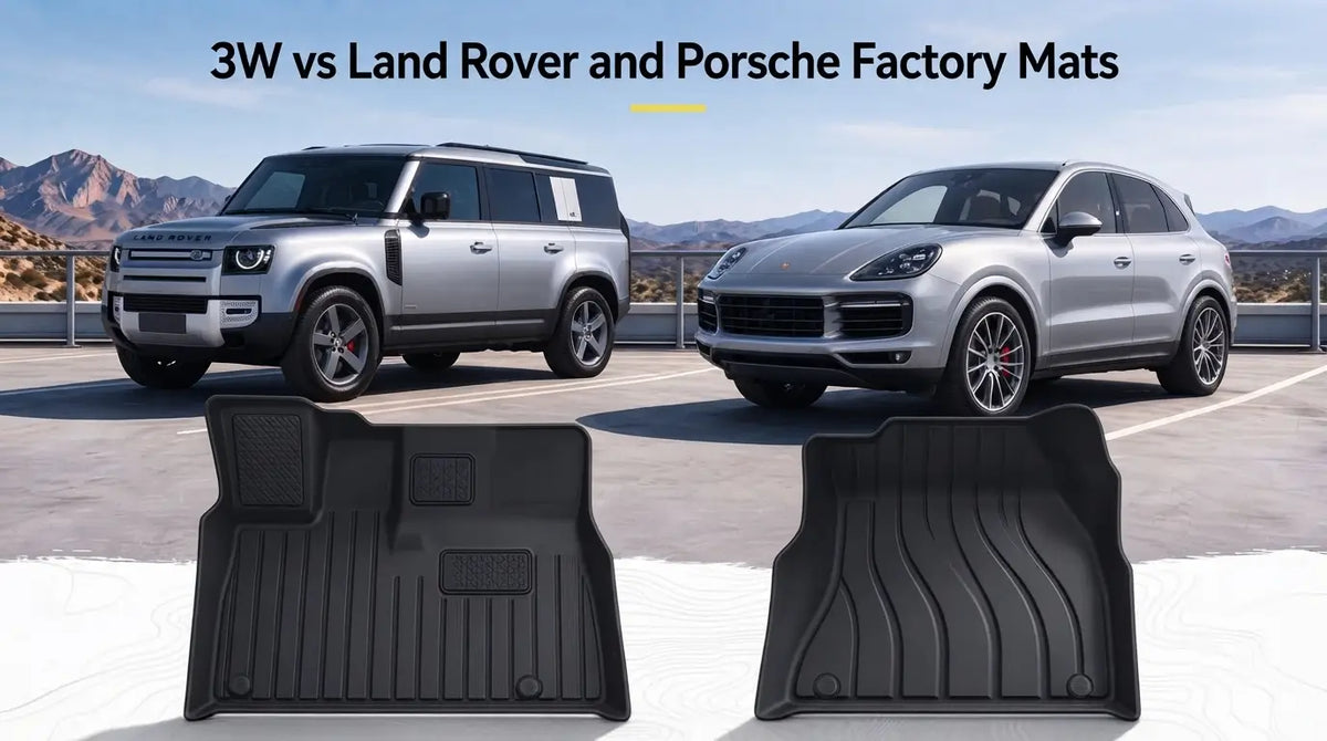 3W vs Land Rover and Porsche Factory Mats