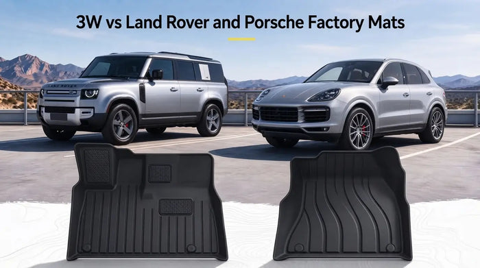 3W vs Land Rover and Porsche Factory Mats