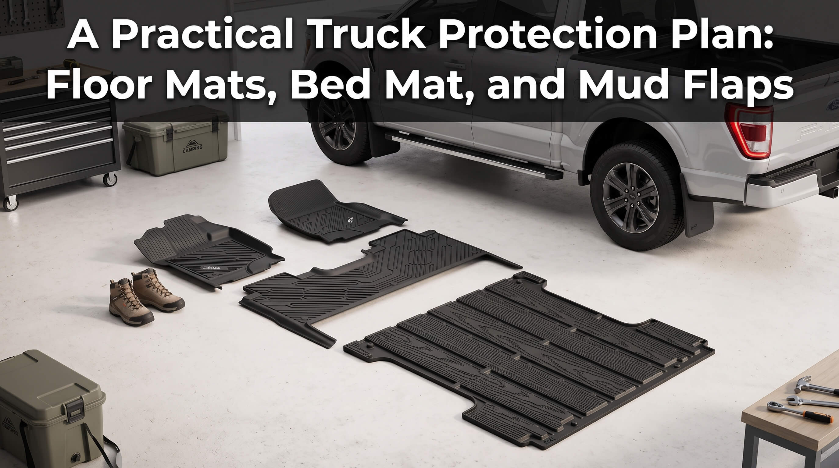 A Practical Truck Protection Plan: Floor Mats, Bed Mat, and Mud Flaps