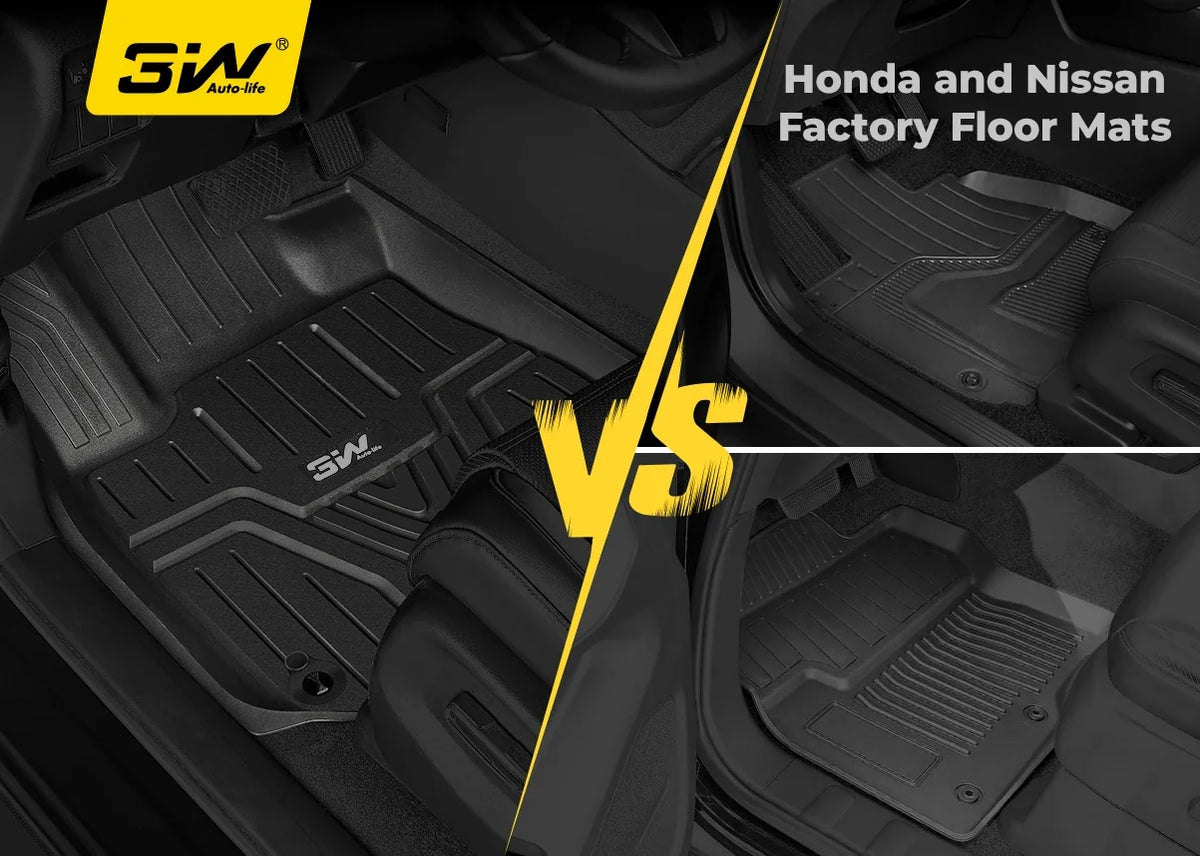 3W vs Honda and Nissan Factory Floor Mats
