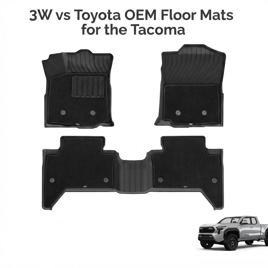 3W vs Toyota OEM Floor Mats for the Tacoma: Which One to Get for Your Truck