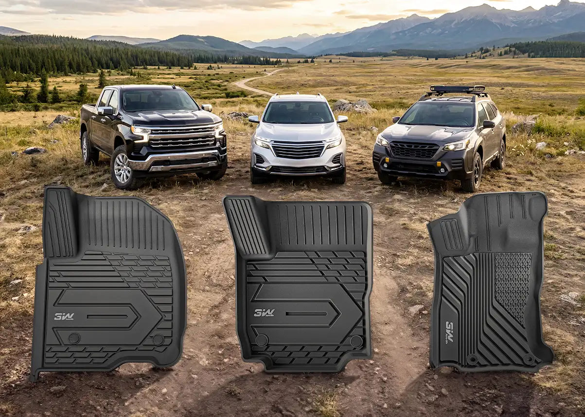 Chevy Silverado, Equinox &amp; Subaru Outback Floor Mats