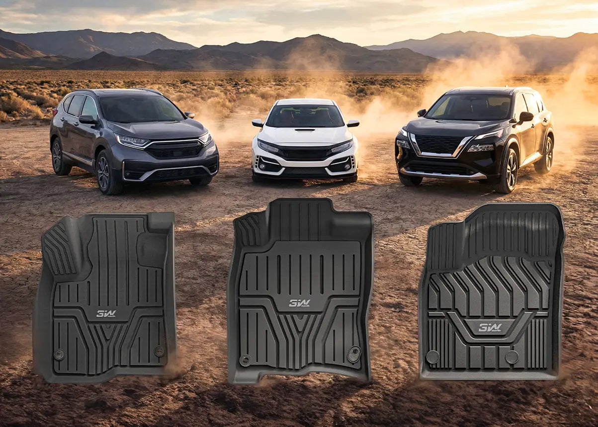Honda CRV, Civic &amp; Nissan Rogue Floor Mats