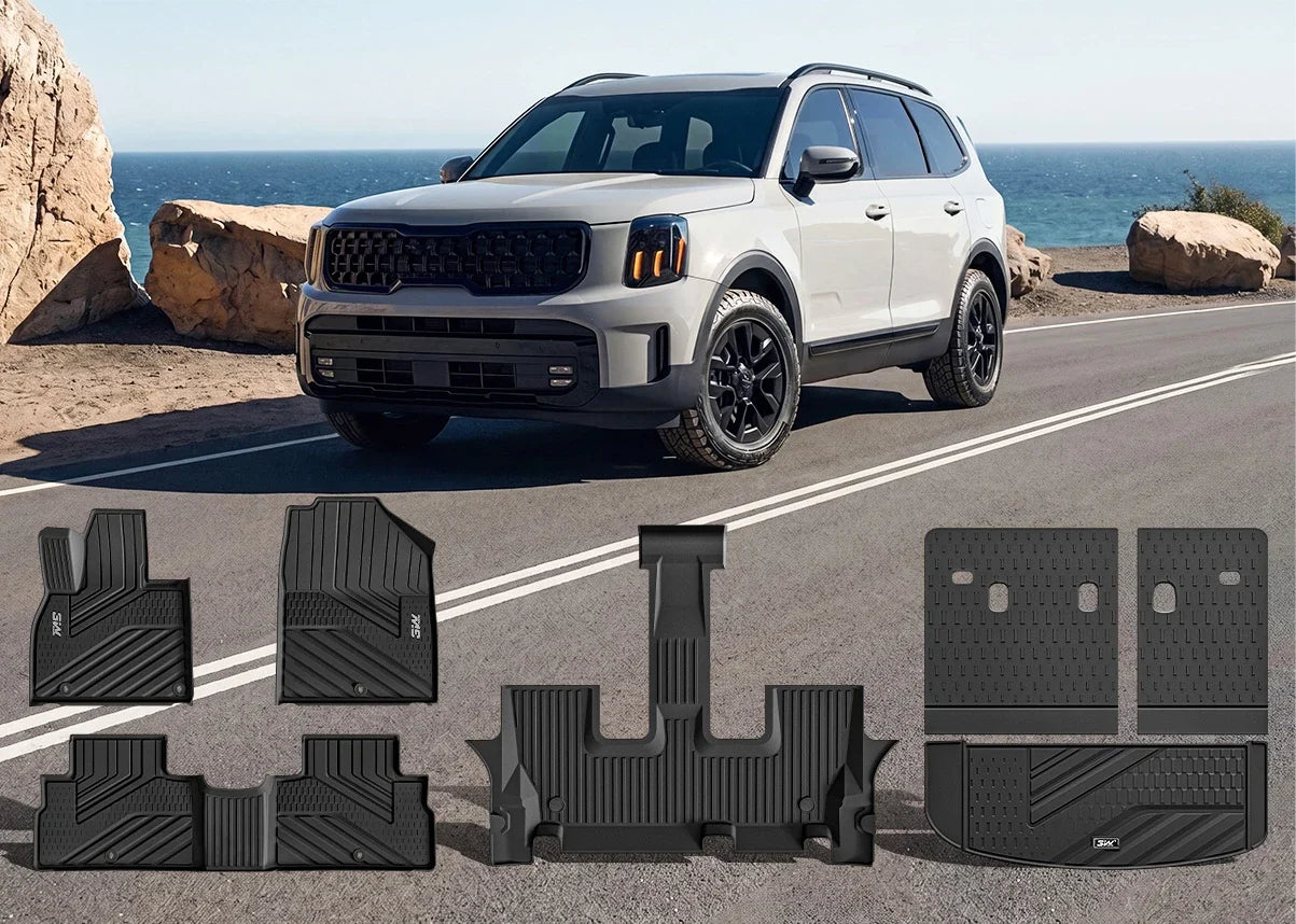 SUV Interior Protection: Cargo Liner, Seat Back Protector, and All-Weather Floor Mats Together