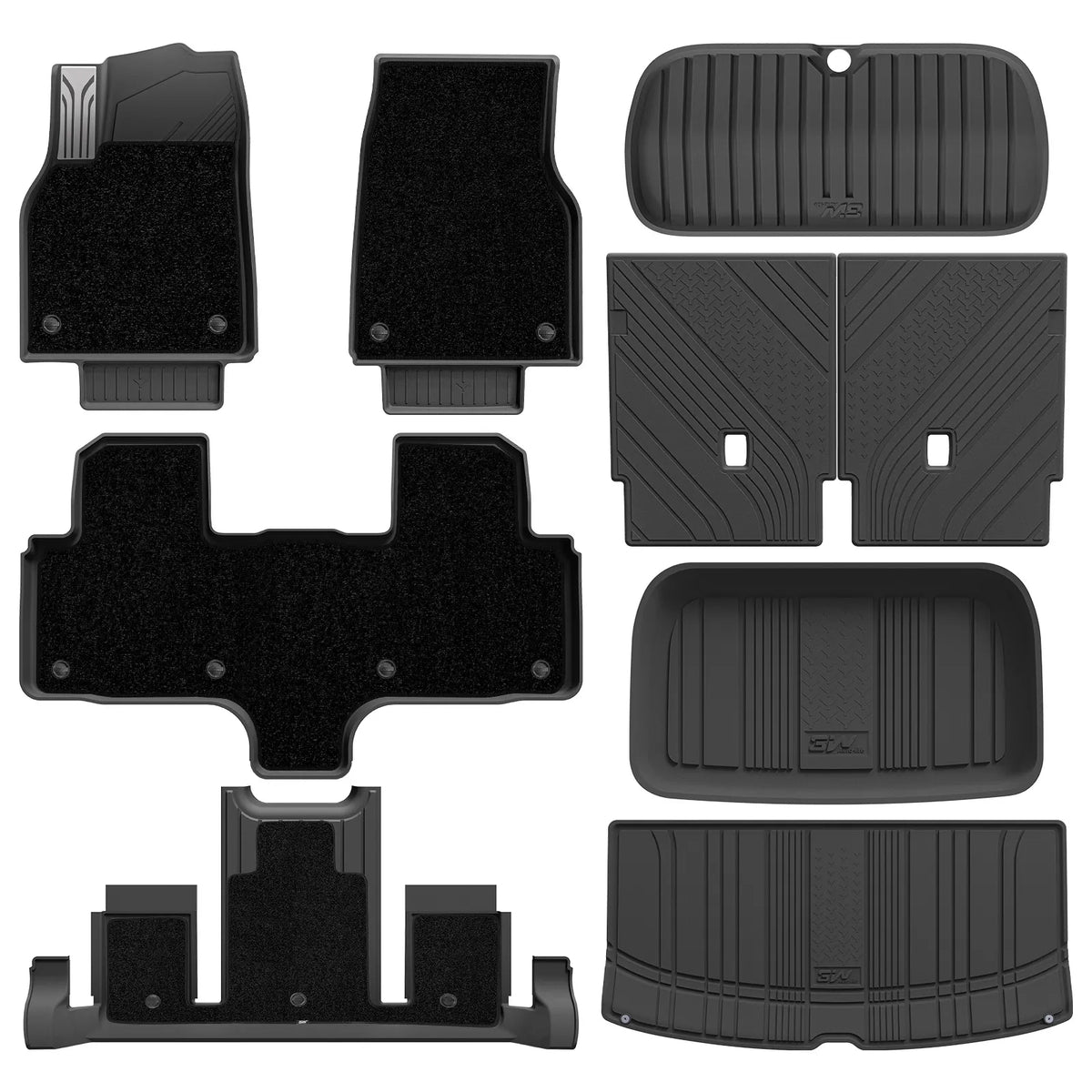 3W Tesla Model Y L 2026-2027 Custom Floor Mats Thorex™ All Weather Protection - 3Wliners